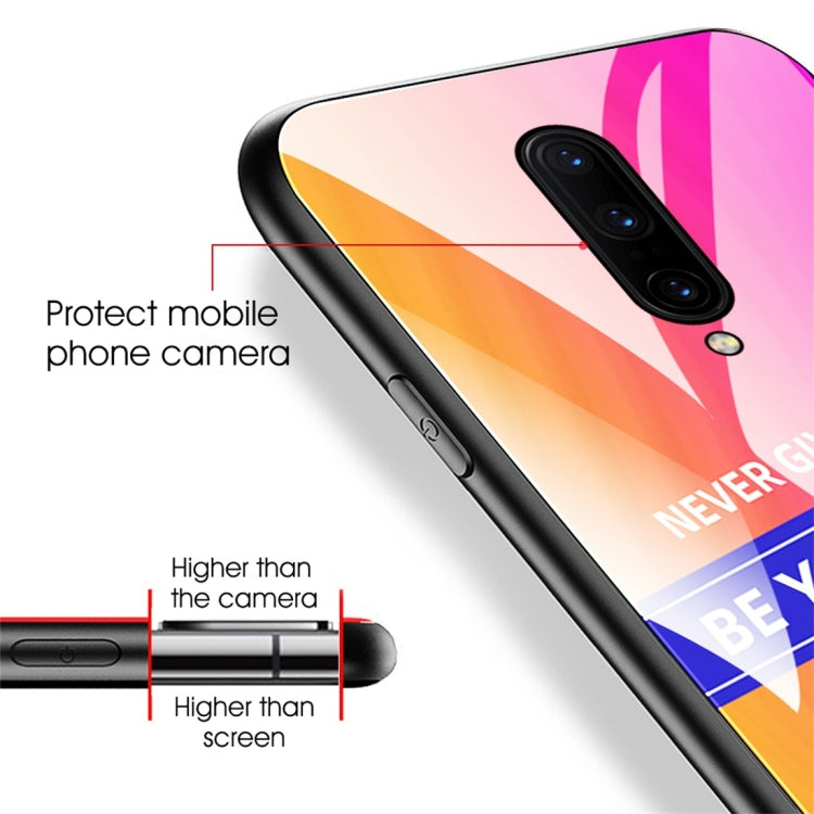 For OnePlus 7 Pro Shockproof PC + TPU + Glass Protective Case