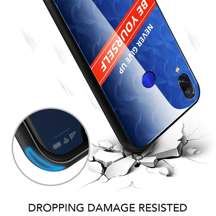 For Xiaomi Redmi Note 7 Shockproof PC + TPU + Glass Protective Case