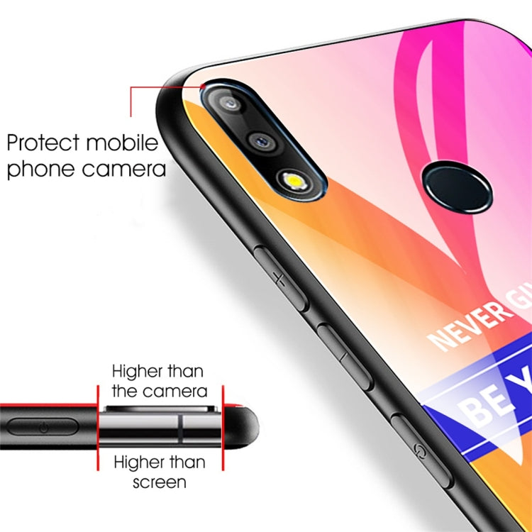 For Asus Zenfone Max Pro M2 ZB631KL Shockproof PC + TPU + Glass Protective Case