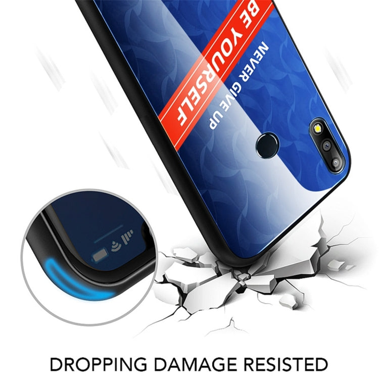 For Asus Zenfone Max Pro M2 ZB631KL Shockproof PC + TPU + Glass Protective Case