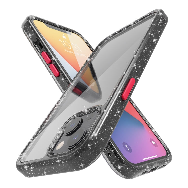 For iPhone 13 mini Kingsteel Wolf Glass Glitter Protective Case