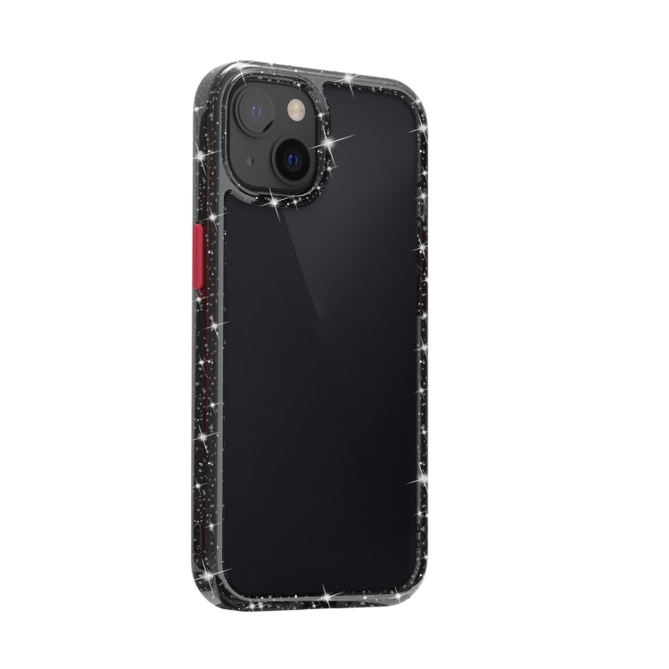 For iPhone 13 Kingsteel Wolf Glass Glitter Protective Case