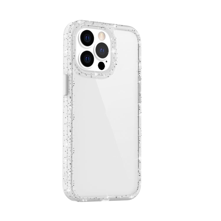 For iPhone 13 Pro Max Kingsteel Wolf Glass Glitter Protective Case