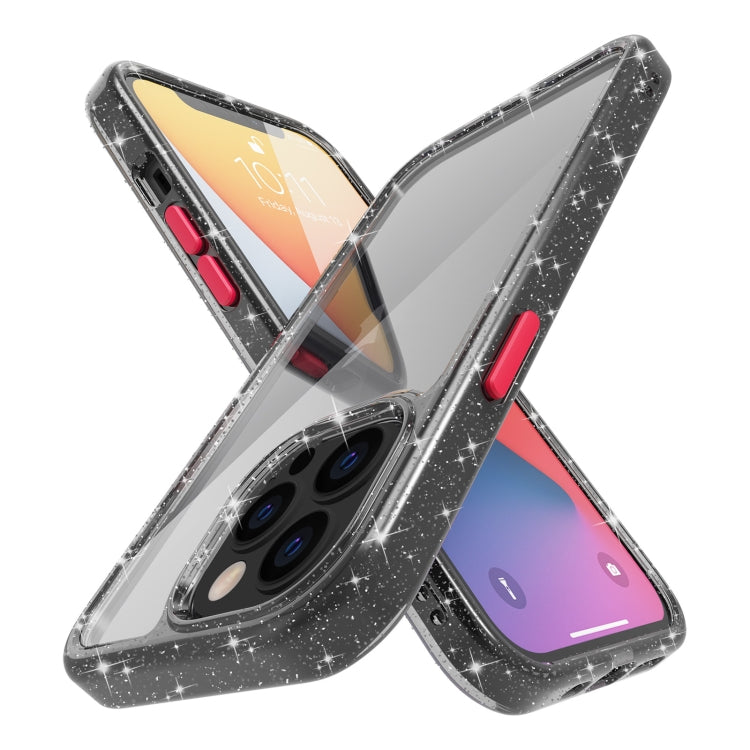 For iPhone 13 Pro Max Kingsteel Wolf Glass Glitter Protective Case