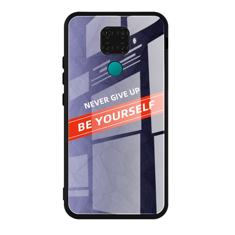 For Huawei nova 5i Pro Shockproof PC + TPU + Glass Protective Case