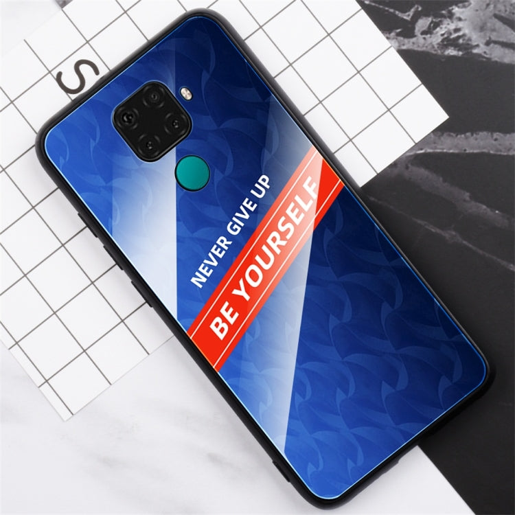 For Huawei nova 5i Pro Shockproof PC + TPU + Glass Protective Case