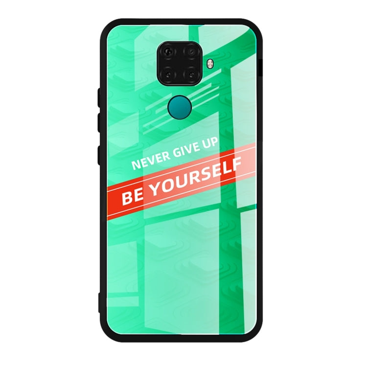 For Huawei nova 5i Pro Shockproof PC + TPU + Glass Protective Case