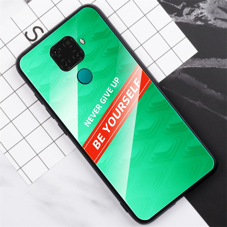 For Huawei nova 5i Pro Shockproof PC + TPU + Glass Protective Case
