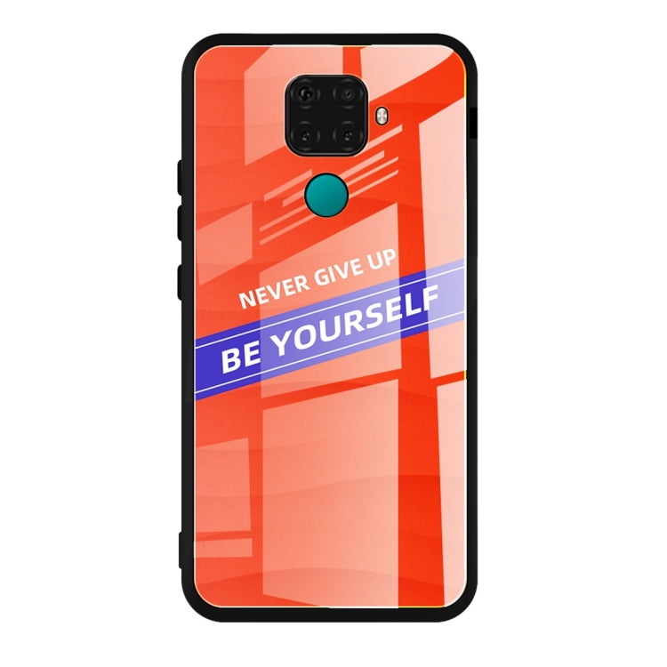 For Huawei nova 5i Pro Shockproof PC + TPU + Glass Protective Case