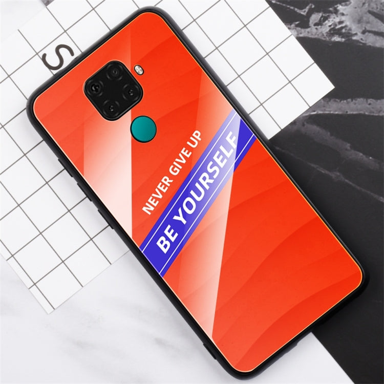 For Huawei nova 5i Pro Shockproof PC + TPU + Glass Protective Case