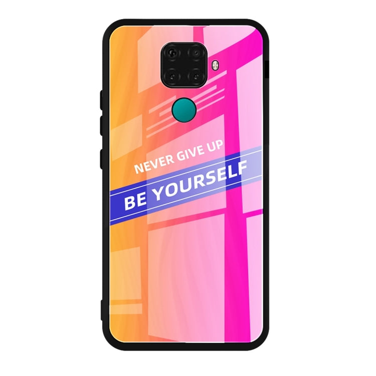 For Huawei nova 5i Pro Shockproof PC + TPU + Glass Protective Case