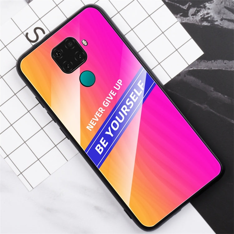 For Huawei nova 5i Pro Shockproof PC + TPU + Glass Protective Case