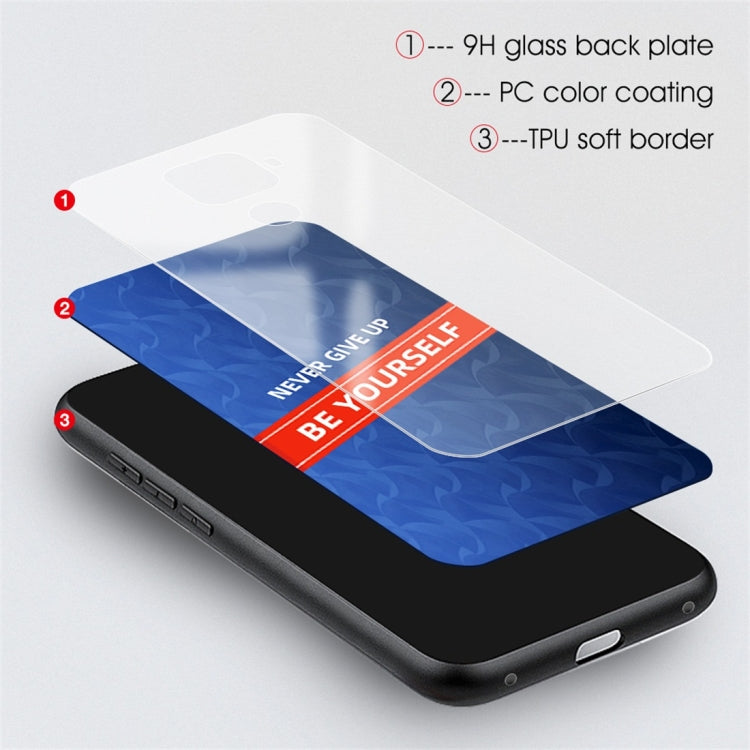 For Huawei nova 5i Pro Shockproof PC + TPU + Glass Protective Case