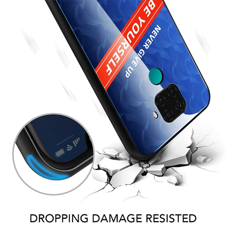 For Huawei nova 5i Pro Shockproof PC + TPU + Glass Protective Case