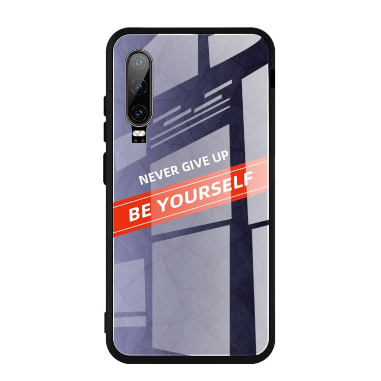 For Huawei P30 Shockproof PC + TPU + Glass Protective Case