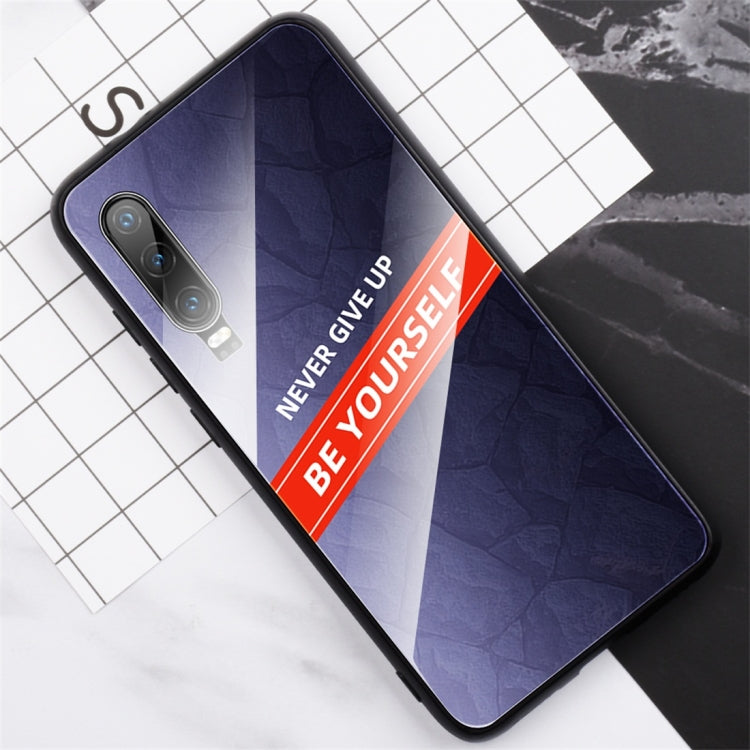 For Huawei P30 Shockproof PC + TPU + Glass Protective Case