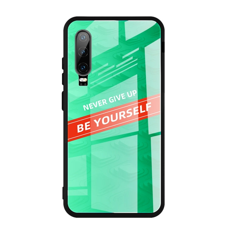 For Huawei P30 Shockproof PC + TPU + Glass Protective Case