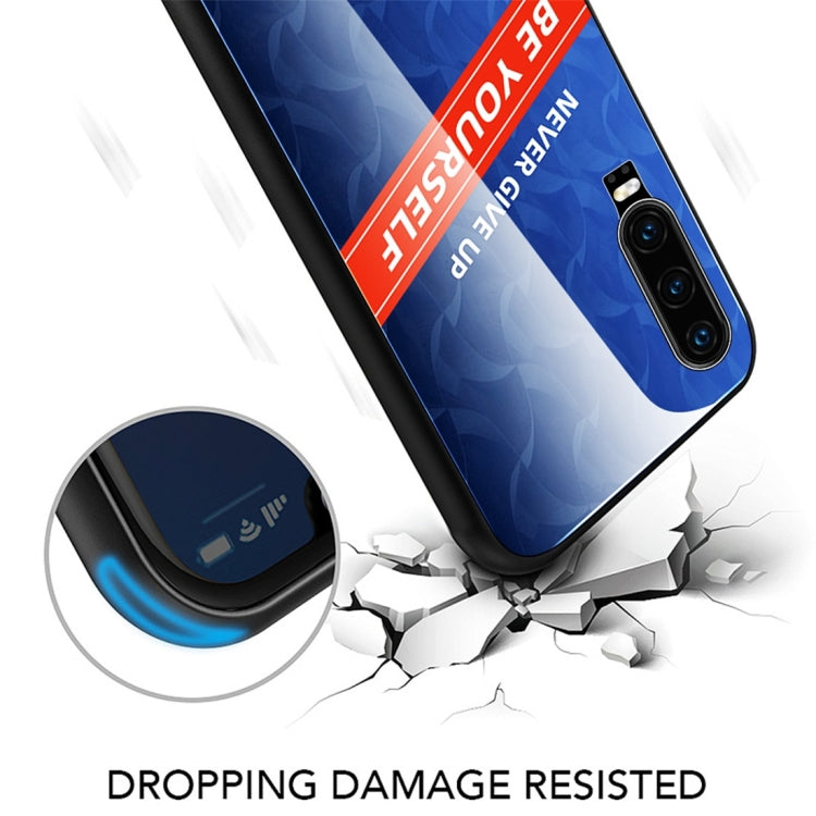 For Huawei P30 Shockproof PC + TPU + Glass Protective Case