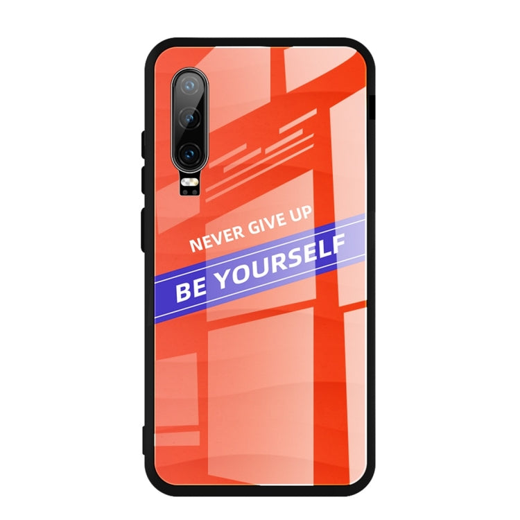 For Huawei P30 Shockproof PC + TPU + Glass Protective Case