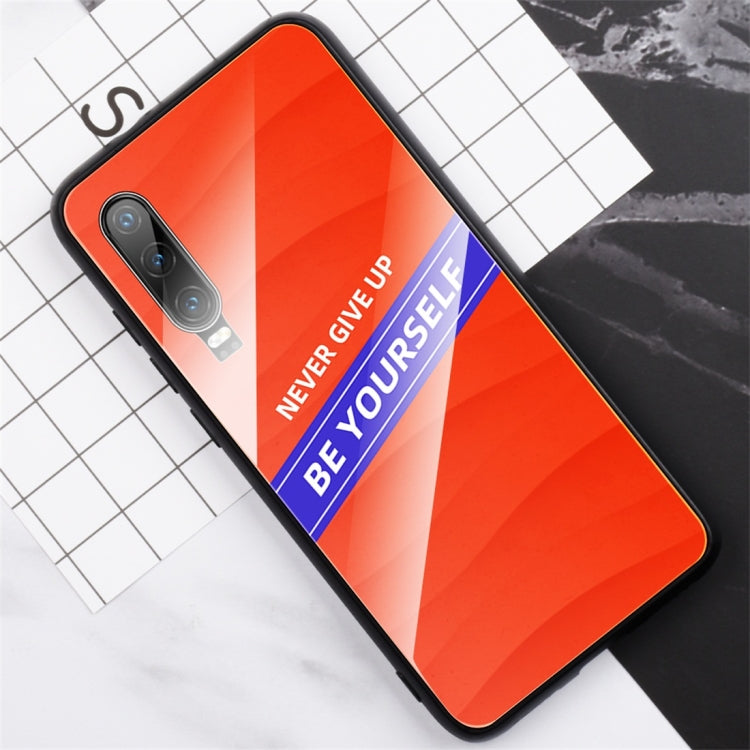 For Huawei P30 Shockproof PC + TPU + Glass Protective Case