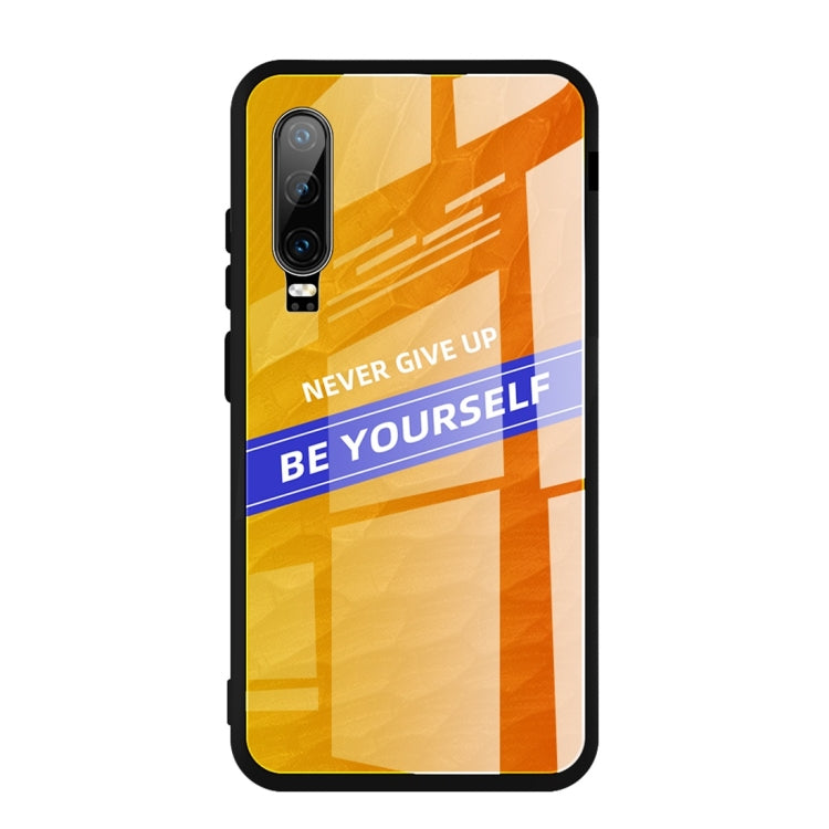 For Huawei P30 Shockproof PC + TPU + Glass Protective Case