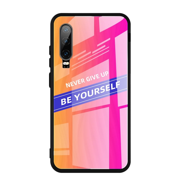 For Huawei P30 Shockproof PC + TPU + Glass Protective Case