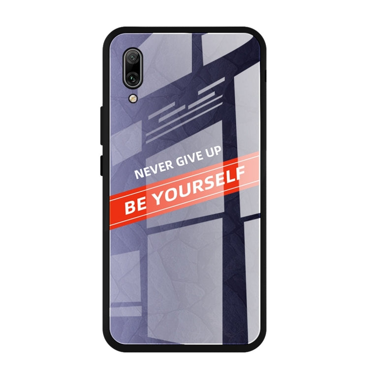 For Huawei Enjoy 9 Plus Shockproof PC + TPU + Glass Protective Case