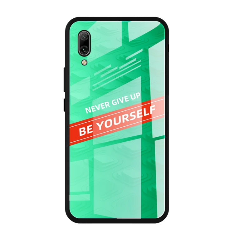For Huawei Enjoy 9 Plus Shockproof PC + TPU + Glass Protective Case