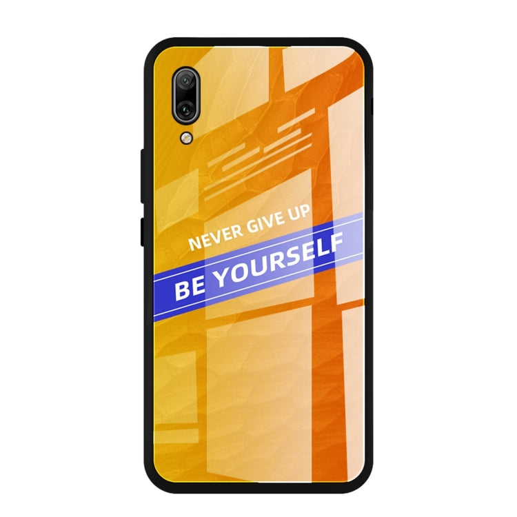 For Huawei Enjoy 9 Plus Shockproof PC + TPU + Glass Protective Case