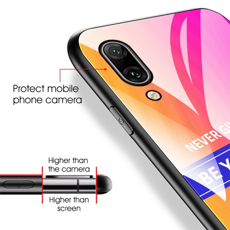 For Huawei Enjoy 9 Plus Shockproof PC + TPU + Glass Protective Case