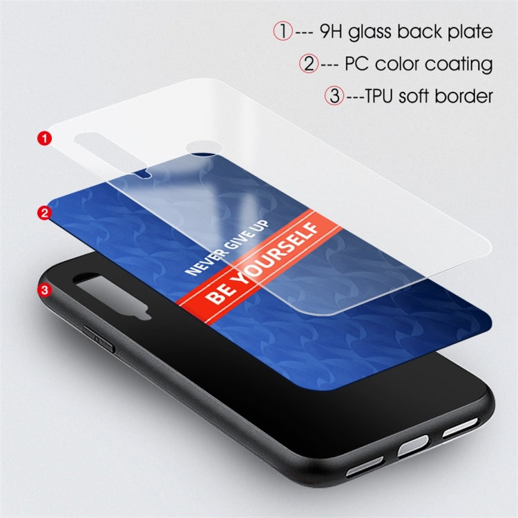 For Huawei Enjoy 9s Shockproof PC + TPU + Glass Protective Case