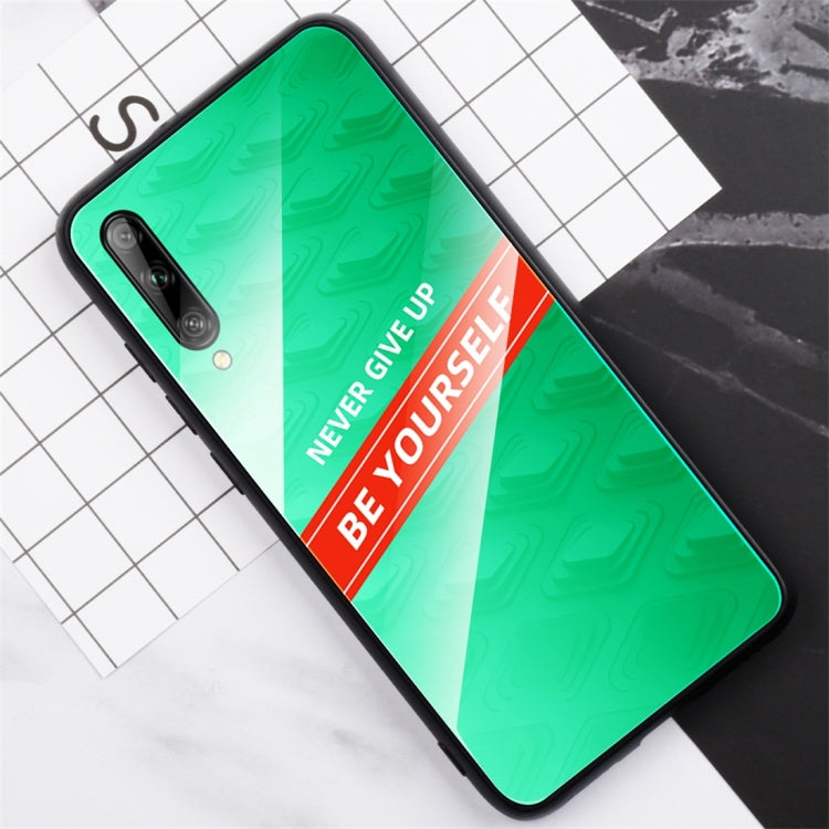 For Huawei Enjoy 10 Plus Shockproof PC + TPU + Glass Protective Case