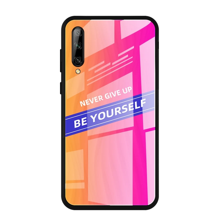 For Huawei Enjoy 10 Plus Shockproof PC + TPU + Glass Protective Case