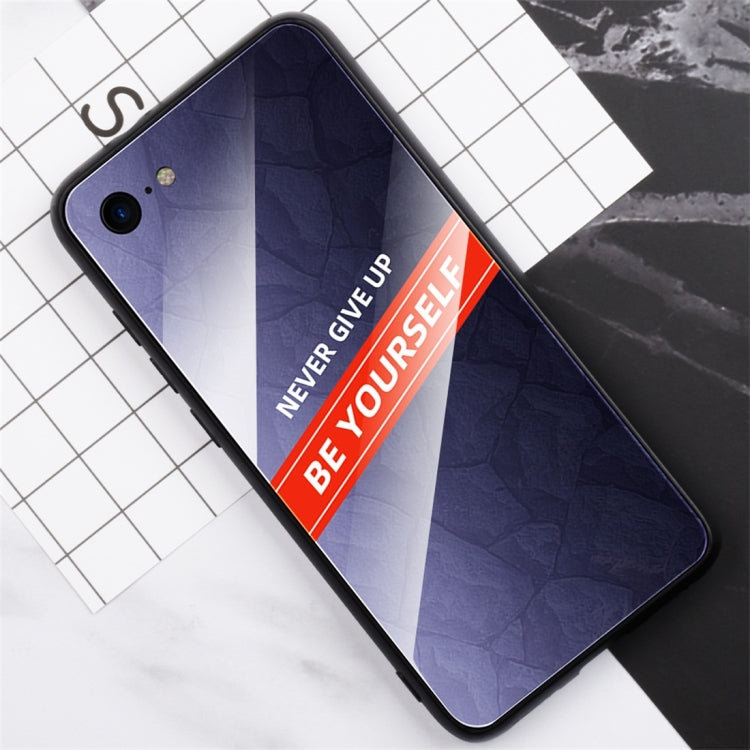 For iPhone 7 / 8 Shockproof PC + TPU + Glass Protective Case