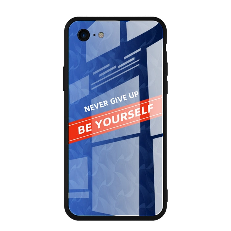 For iPhone 7 / 8 Shockproof PC + TPU + Glass Protective Case