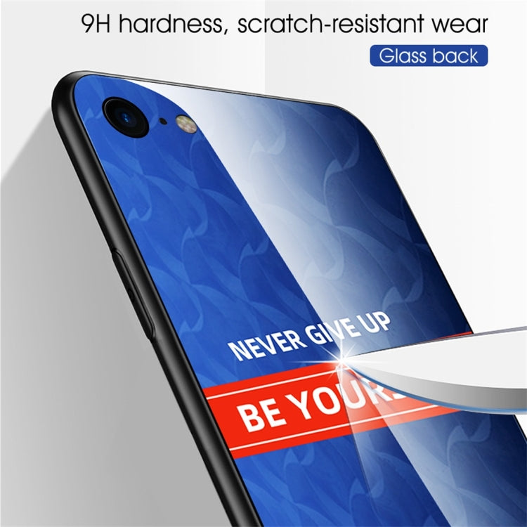 For iPhone 7 / 8 Shockproof PC + TPU + Glass Protective Case