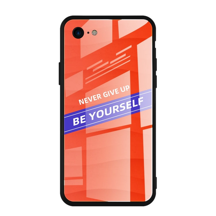 For iPhone 7 / 8 Shockproof PC + TPU + Glass Protective Case
