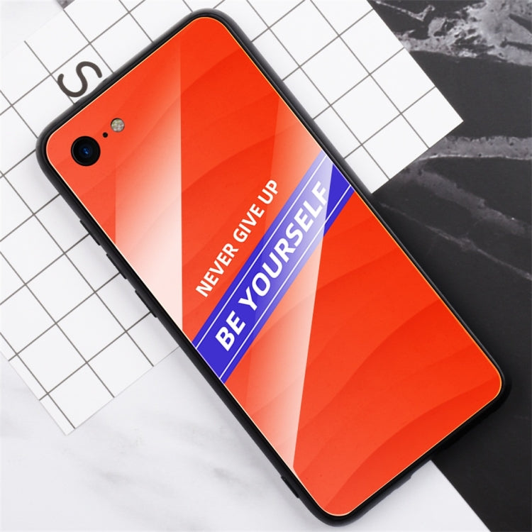 For iPhone 7 / 8 Shockproof PC + TPU + Glass Protective Case