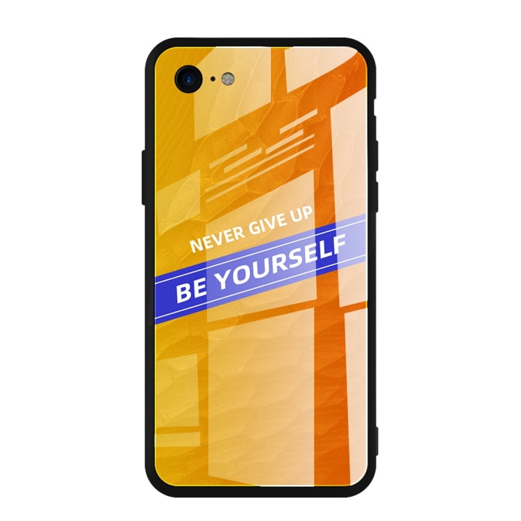 For iPhone 7 / 8 Shockproof PC + TPU + Glass Protective Case