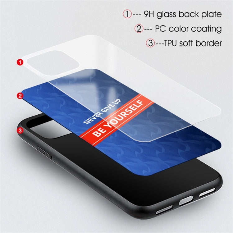 For iPhone 11 Pro Shockproof PC + TPU + Glass Protective Case