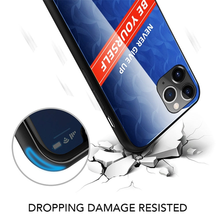For iPhone 11 Pro Max Shockproof PC + TPU + Glass Protective Case