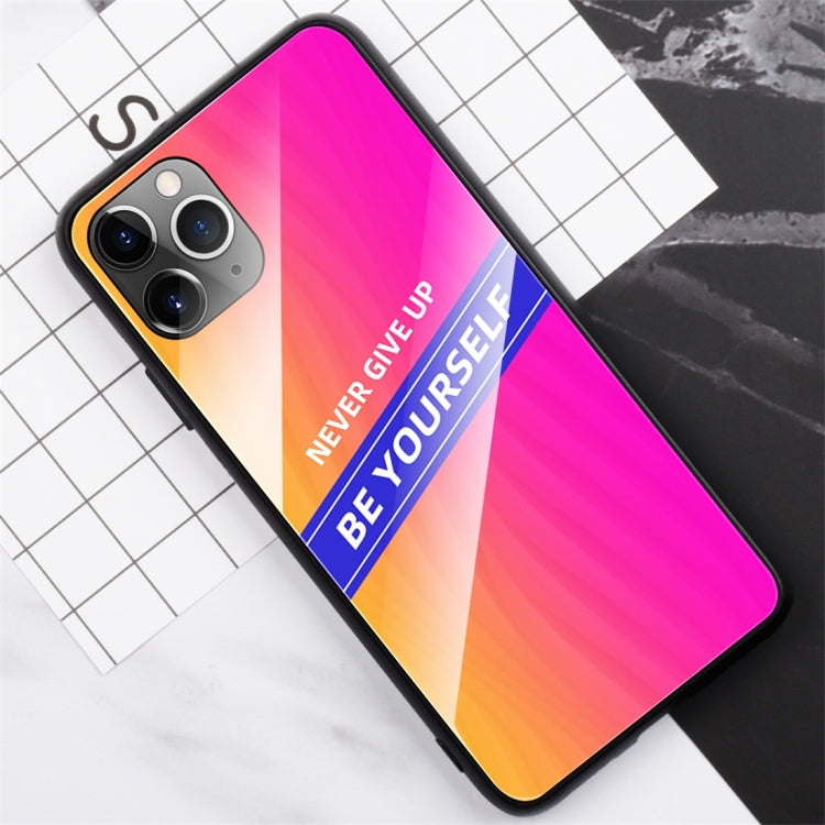 For iPhone 11 Pro Max Shockproof PC + TPU + Glass Protective Case