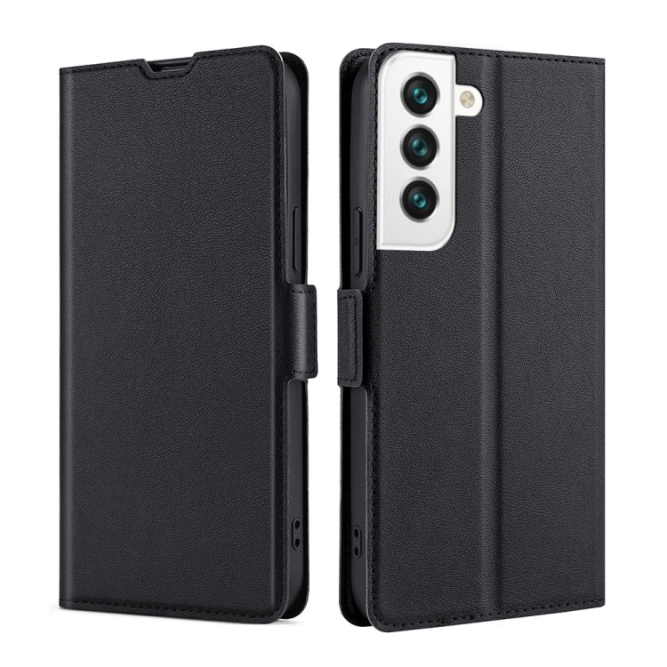 For Samaung Galaxy S22 5G Ultra-thin Voltage Buckle PU + TPU Horizontal Flip Leather Case with Holder & Card Slot
