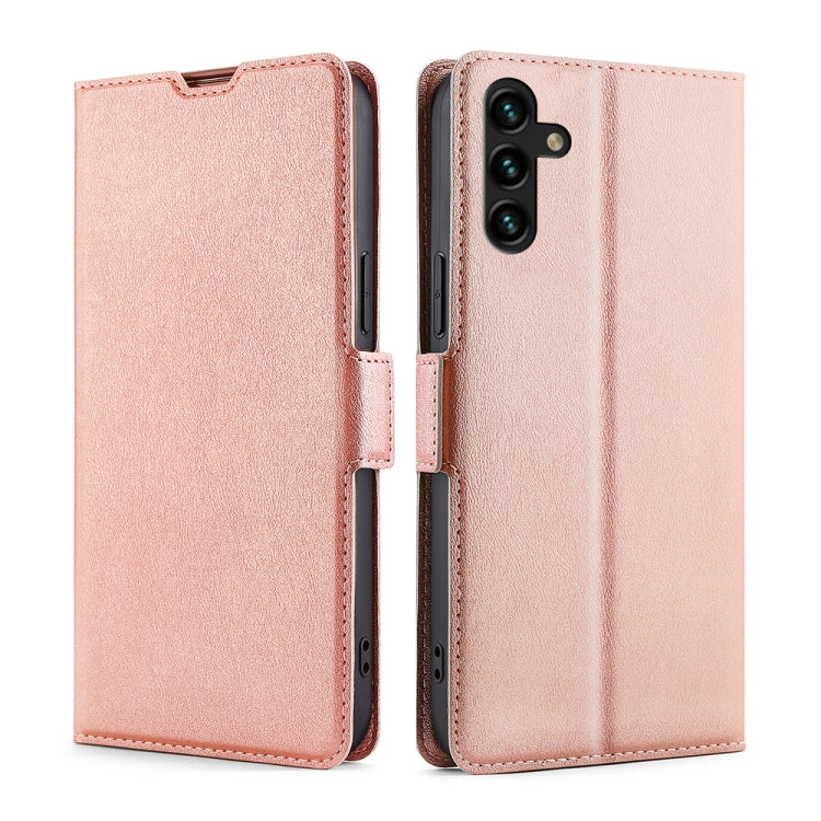 For Samsung Galaxy A13 5G Ultra-thin Voltage Buckle PU + TPU Horizontal Flip Leather Case with Holder & Card Slot