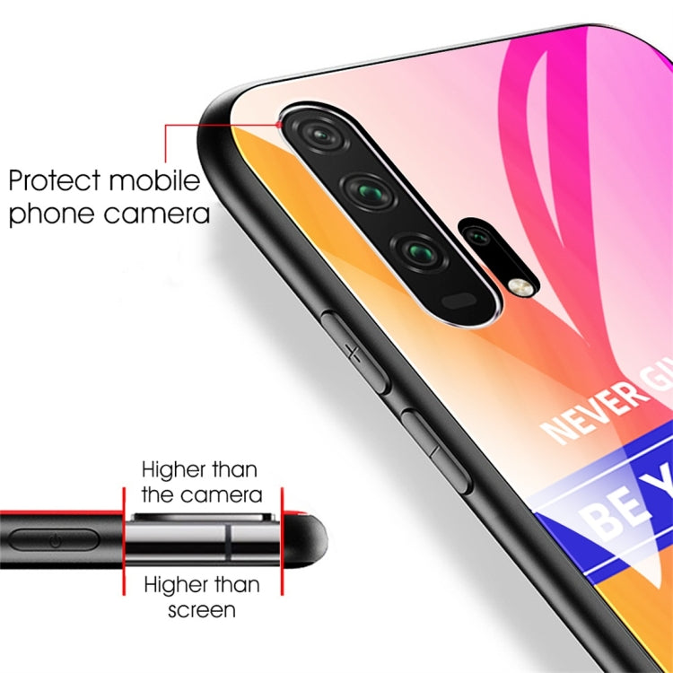 For Huawei Honor 20 Shockproof PC + TPU + Glass Protective Case