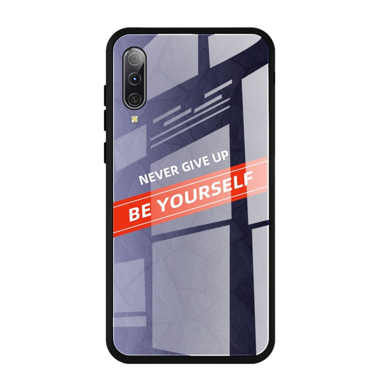 For Galaxy A50 Shockproof PC + TPU + Glass Protective Case