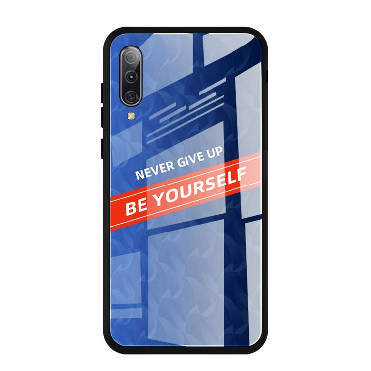 For Galaxy A50 Shockproof PC + TPU + Glass Protective Case