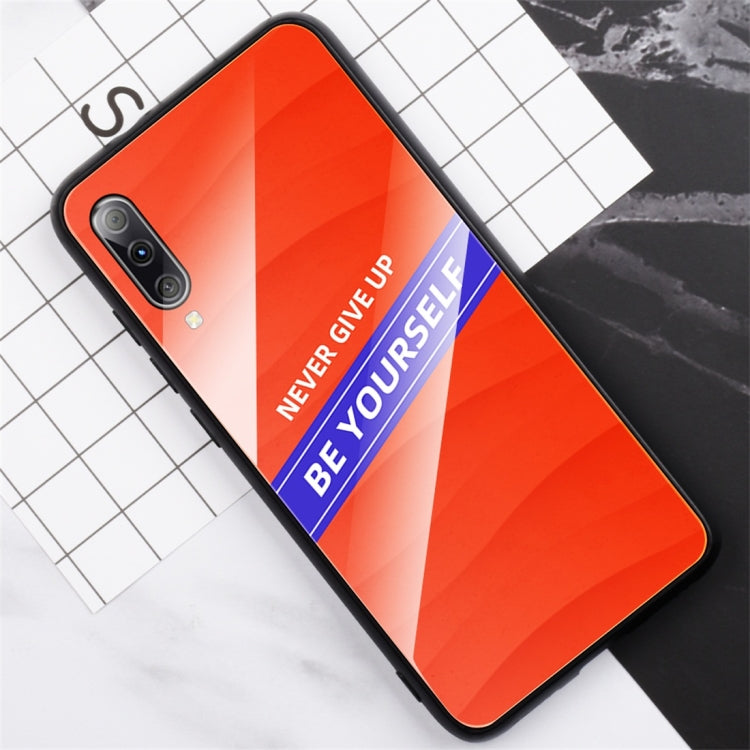 For Galaxy A50 Shockproof PC + TPU + Glass Protective Case