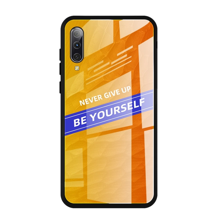 For Galaxy A50 Shockproof PC + TPU + Glass Protective Case