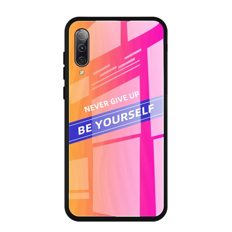 For Galaxy A50 Shockproof PC + TPU + Glass Protective Case